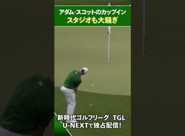 【TGL】アダム・スコットのカップインにスタジオ大騒ぎ【ゴルフ】