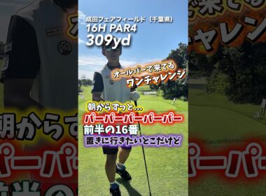 ワンオンしてプレッシャー掛けろ‼️ #gengen #ゴルフ #golf #ワンオンチャレンジ