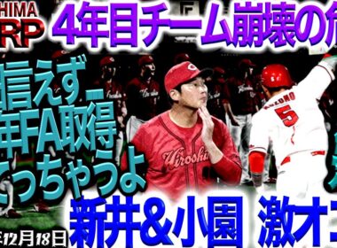 残念すぎるニュース【広島カープ】ここまで来ると再建は困難か（2025/12/18）