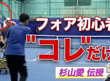 【初心者必見】元世界１位 杉山愛が伝授！これができればテニスが楽しくなる！【悩めるテニス愛好家を救え！】