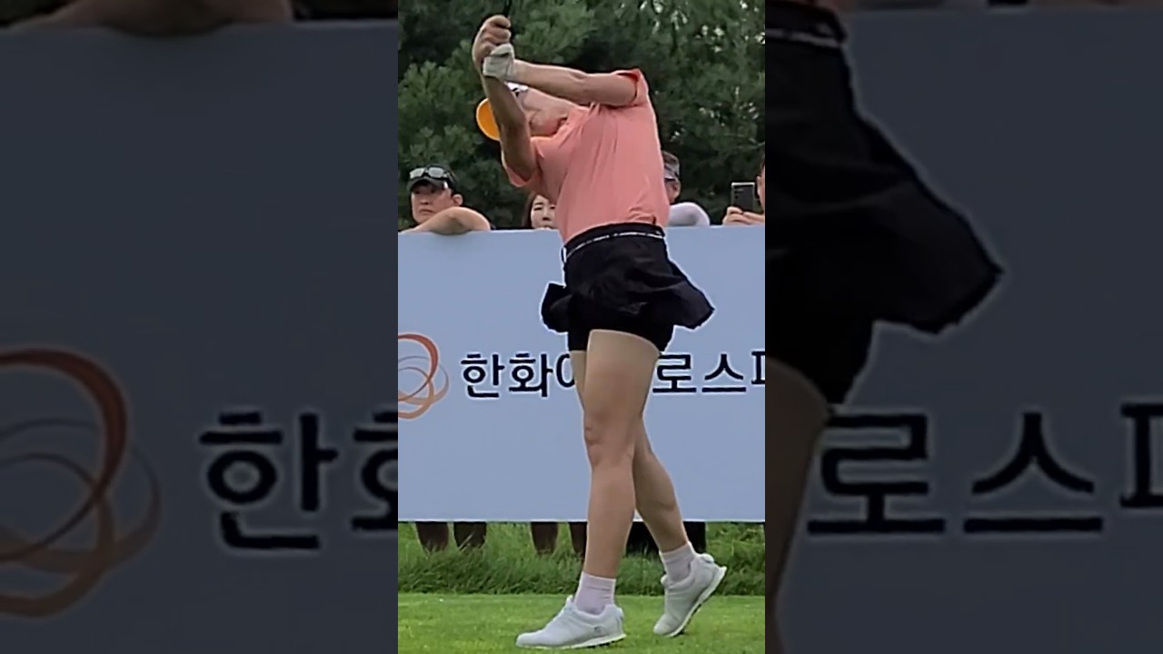 35세.30억의 미녀골퍼 안송이프로 드라이버샷 슬로우모션 영상_K-GOLFTV #한국#대한민국#여자#프로#선수#KLPGA#미녀#미인#골퍼#골프#드라이버#슬로우모션#티샷#스윙#레슨