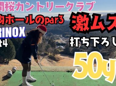 日本一安いゴルフ場でラウンド⛳️激ムズショート！50y打ち下ろし⁉︎距離感鬼難、、TORINOX🕶️part4