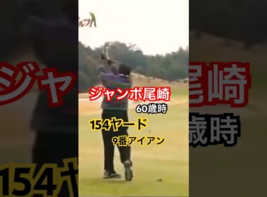 60歳のジャンボ尾崎プロ 154ヤード9番アイアン #ゴルフ #golf#ゴルフスイング #golfswing #ジャンボ尾崎