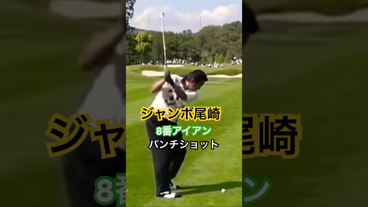 ジャンボ尾崎プロ　8番アイアンパンチショット #ゴルフ #golf#ゴルフスイング #golfswing #ジャンボ尾崎