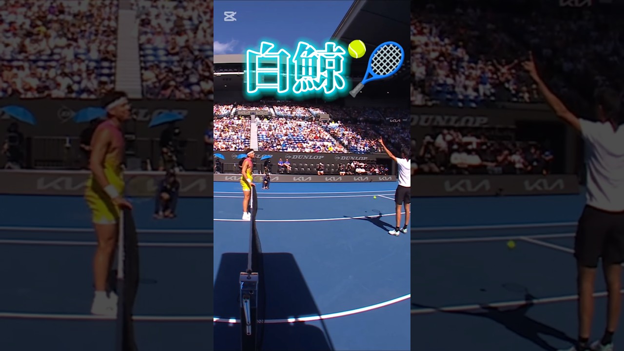 リアルテニスの王子様　不二周助の白鯨みたいなスーパーショット　#shorts #テニス　#tennis