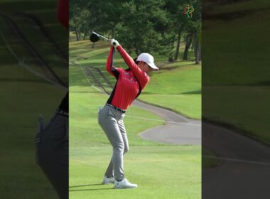 鶴岡果恋のスイングをスローで見せるから、シャローイングをしっかりチェックしてみて！