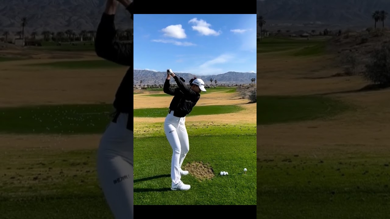 The Queen of K-Golf! 👑 Hyun-Ju Yoo's Most Powerful Driver Swing