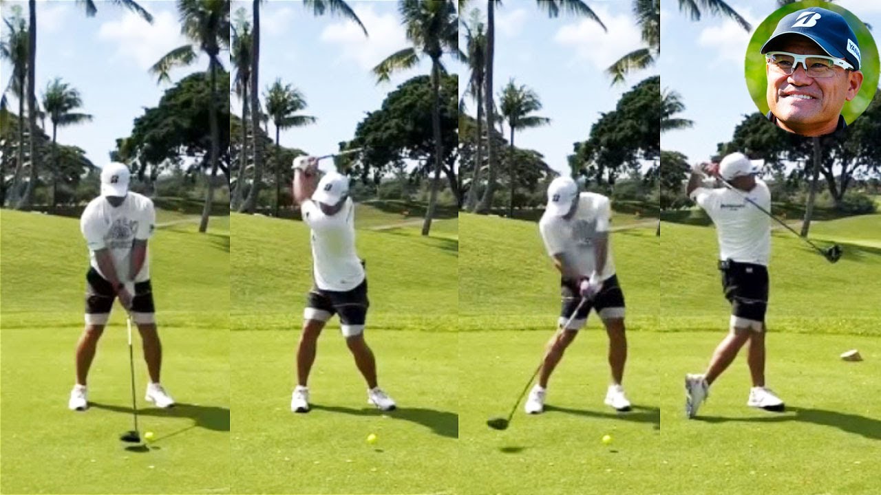 Yusaku Miyazato 宮里優作 プロゴルファー DRIVER SHOT SLOW MOTION !!!