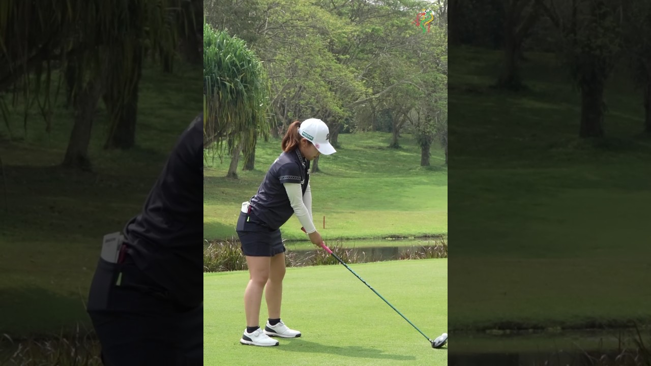 古江彩佳のようにヘッドの重みで打ちましょう。