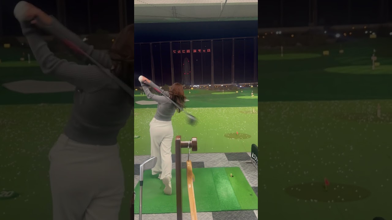 見てくれてる方増えたら今日1でた〜🤣🙏最近みんなで練習出来てて嬉しい☺️#golf#ゴルフ#golfswing #スイング動画#ゴルフスイング