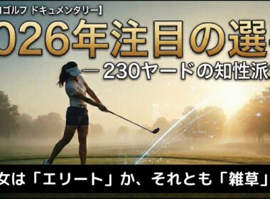 【女子プロゴルフ】2026年注目選手ー例外の証明 — 230ヤードの女王