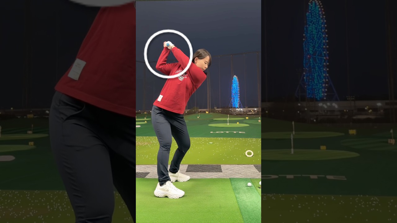 【アイアンで芯に当てる方法】ベスト68！基本の打ち方！　右に飛ぶ方や左に飛ぶ方は試してみて下さい！　飛距離アップ　ボールの位置　ゴルフレッスン　#short #shorts #shortsvideo