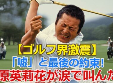 「なぜ私に隠した!?」原英莉花が涙で訴えたジャンボ尾崎との最後の約束と"嘘"！78歳師匠急死直前の秘話と、二人だけの師弟関係に隠された真実とは？【ゴルフ界激震】