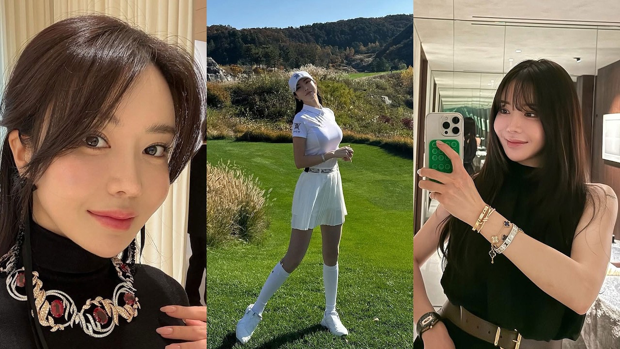 KLPGA 미녀 골퍼 안신애 프로 골프 스윙 모음