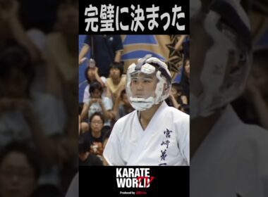 完璧に決まった内回し蹴り #karate #空手 #空手道 #martialarts  #uchimawashikeri #インターハイ #蹴り #legend