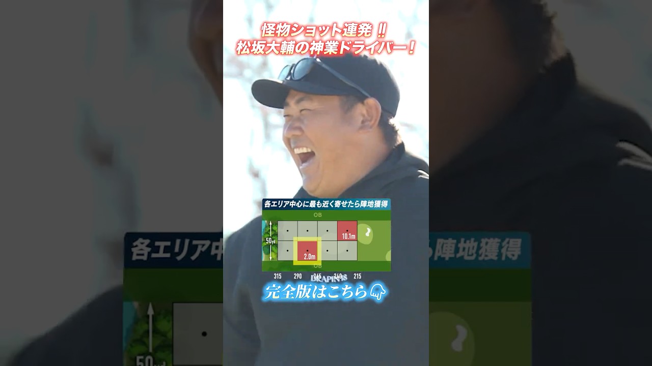 【ゴルフも怪物】松坂大輔の異次元ドライバーショット⛳️ #shorts