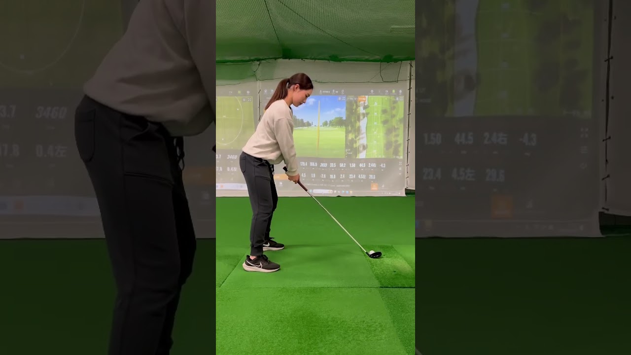 中村 好花 選手 UT NAKAMURA KONOKA ゴルフスイング ユーティリティ UT後ろ①