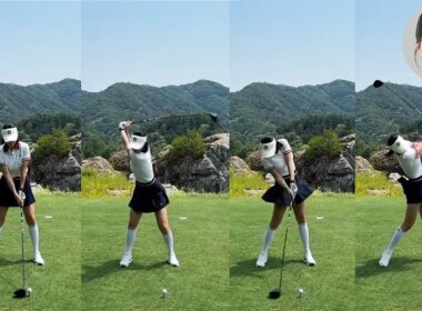 Kim Ha Neul キム・ハヌル プロゴルファー DRIVER SHOT SLOW MOTION !!!