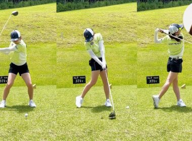 Aya Ezawa 江澤亜弥 プロゴルファー DRIVER SHOT SLOW MOTION !!!