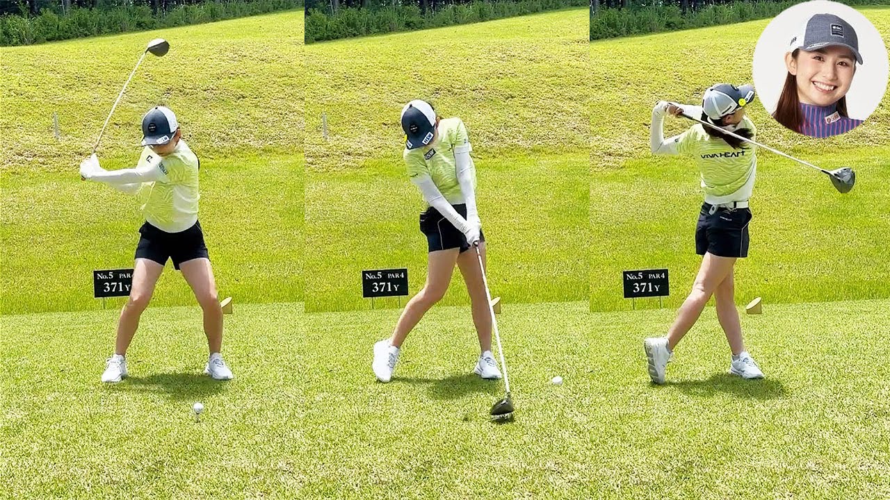 Aya Ezawa 江澤亜弥 プロゴルファー DRIVER SHOT SLOW MOTION !!!