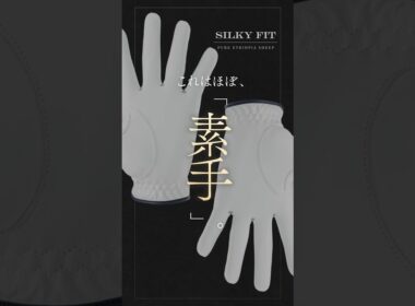 究極のフィット感【シルキーフィット】天然皮革グローブ #ゴルフ