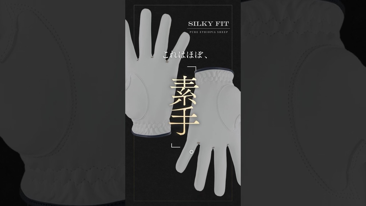 究極のフィット感【シルキーフィット】天然皮革グローブ #ゴルフ