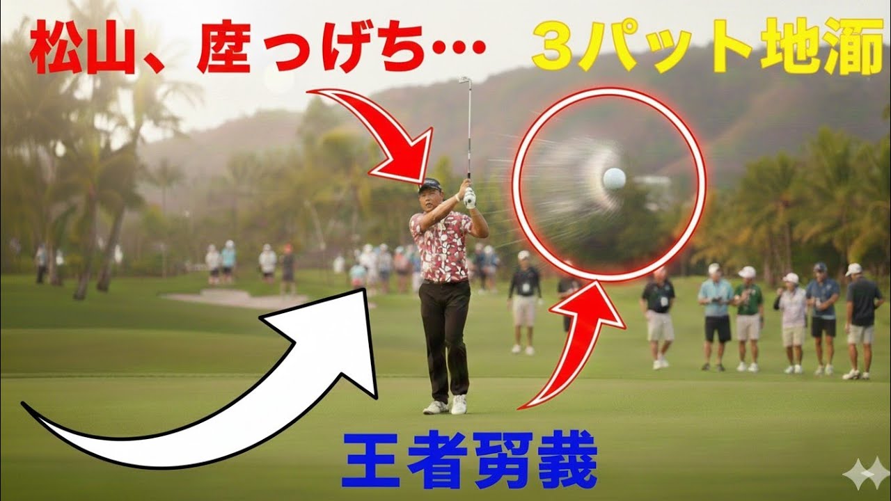 速報】松山英樹は上がり2連続バーディで「70」　暫定カットラインの通算1アンダーでフィニッシュ