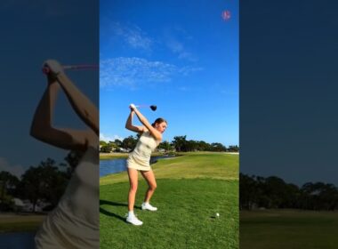 caddie issues golf swing slow motion #golfshorts