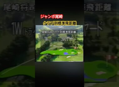 ジャンボ尾崎プロ　クラブ別標準飛距離 #ゴルフ #golf #ジャンボ尾崎