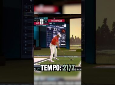 Tiger Woods’ golf swing tempo at his first TGL match! #golf