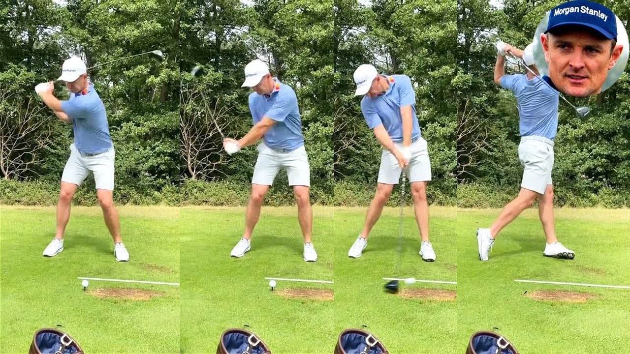 Justin Rose ジャスティン・ローズ プロゴルファー DRIVER SHOT SLOW MOTION !!!