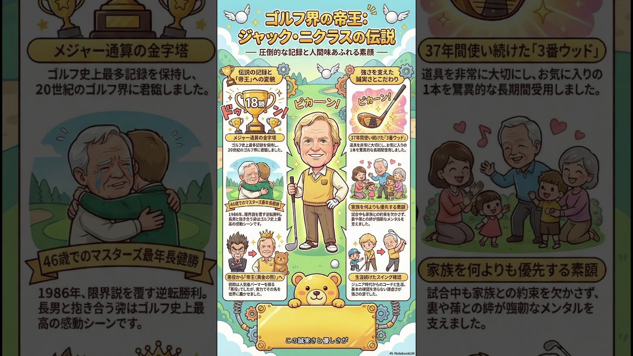 🐻ゴルフの帝王：ジャック・ニクラスの伝説と真実