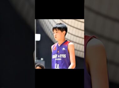 【全国ミニバス】福大大濠高校OBたちも大盛り上がり！福岡県代表・SHINE☆EYES 片峯 陽太（6年／165cm）