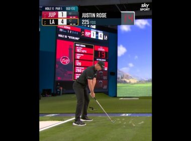 Justin Rose sinks the first ALBATROSS in TGL history 😳 #SkySportNZ #TGL