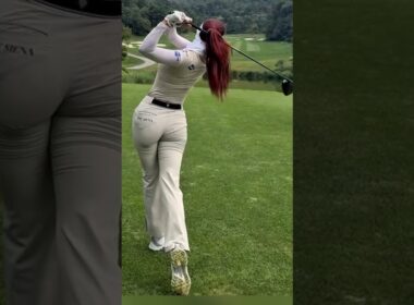 역시 KLPGA 탑티어 유현주프로의 아름다운 드라이버 스윙 샷! Korea TOP Female professional golfer!  @_hyunju.__ #golf