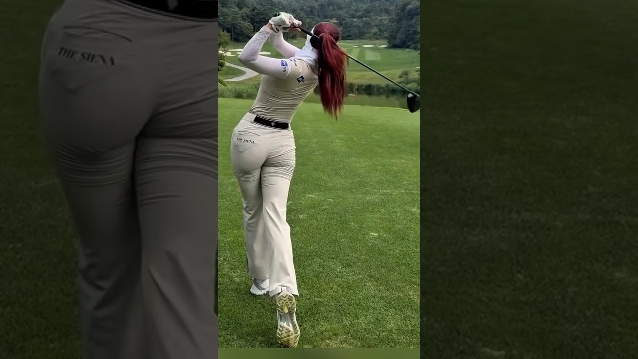 역시 KLPGA 탑티어 유현주프로의 아름다운 드라이버 스윙 샷! Korea TOP Female professional golfer!  @_hyunju.__ #golf