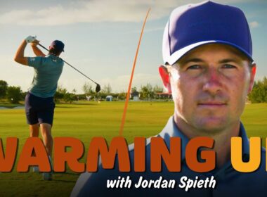 ジョーダン・スピースとウォーミングアップ