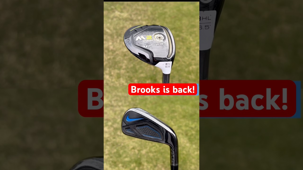 Brooks Koepka is back in action on the PGA Tour this week, and so is his trusty 3 wood and 3 iron.
