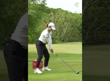 バックスイングは短くても大丈夫ですよ！ #渋野日向子