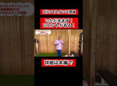 【ゴルフ4スタンス理論22】#ゴルフ #グリップ #体幹