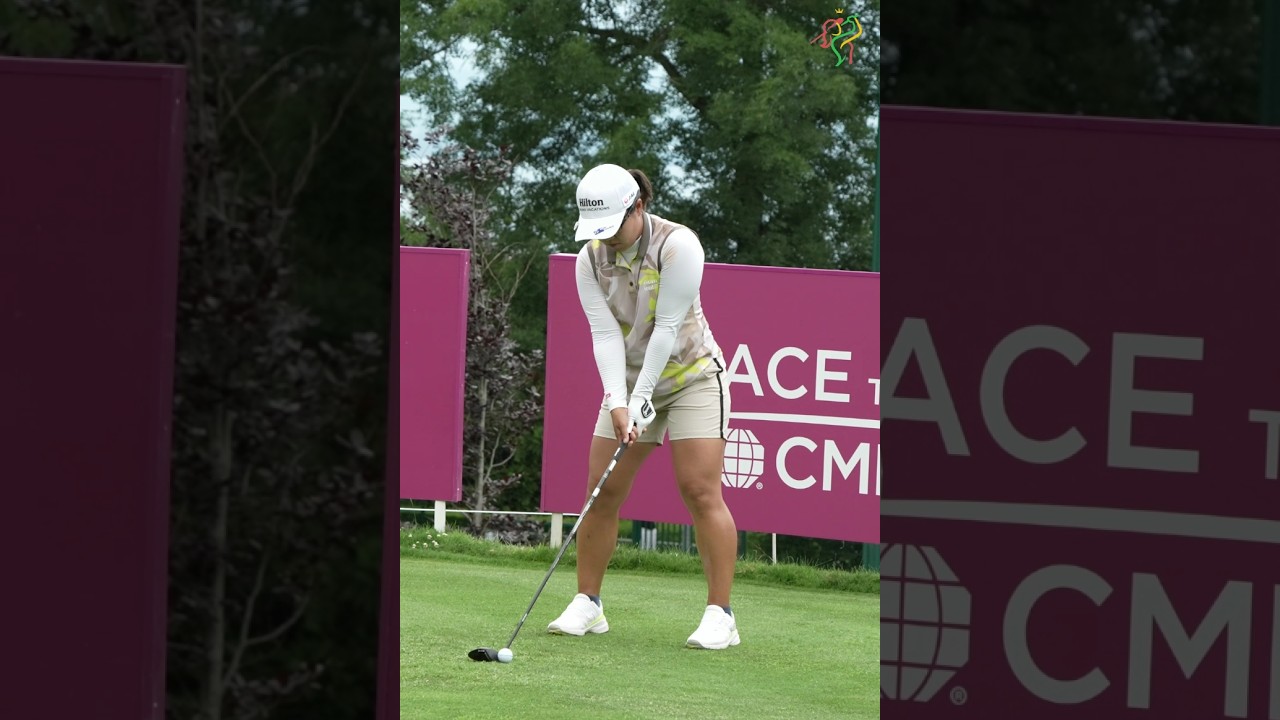 畑岡奈紗の安定感のあるスイング