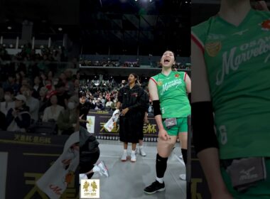 #天皇杯皇后杯バレー 大阪マーヴェラス 主将 #田中瑞稀 選手の歓喜の雄叫び✊