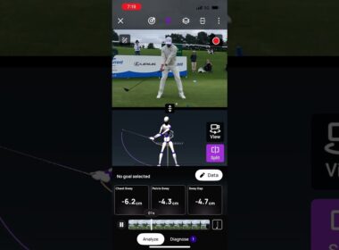 Adam Scottの正面からのドライバーショット