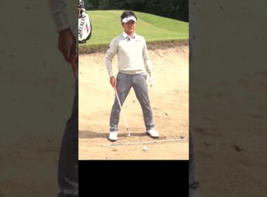 バンカーでオープンスタンスを意識する必要はない #バンカー #ゴルフ ゴルフレッスン #小浦和也