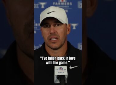 Awesome Brooks Koepka moment after his first round back on the PGA Tour