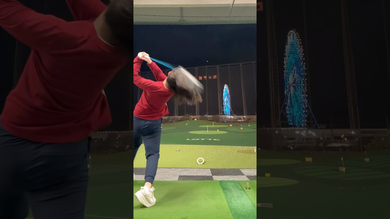【元女子ドラコン世界チャンピオン】ドライバーでヘッドスピードを上げて飛距離を伸ばすスイングのコツは〇〇！？　ゴルフレッスン　スライス防止　筋トレ　#short #shorts #shortsvideo
