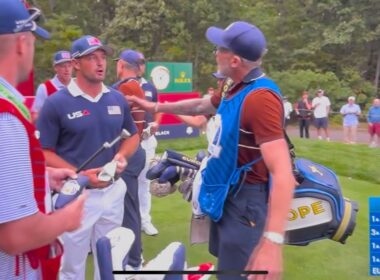 Justin Rose & Bryson’s Caddie Get Into it at Ryder Cup 2025 | Fleetwood’s Caddie Jumps In
