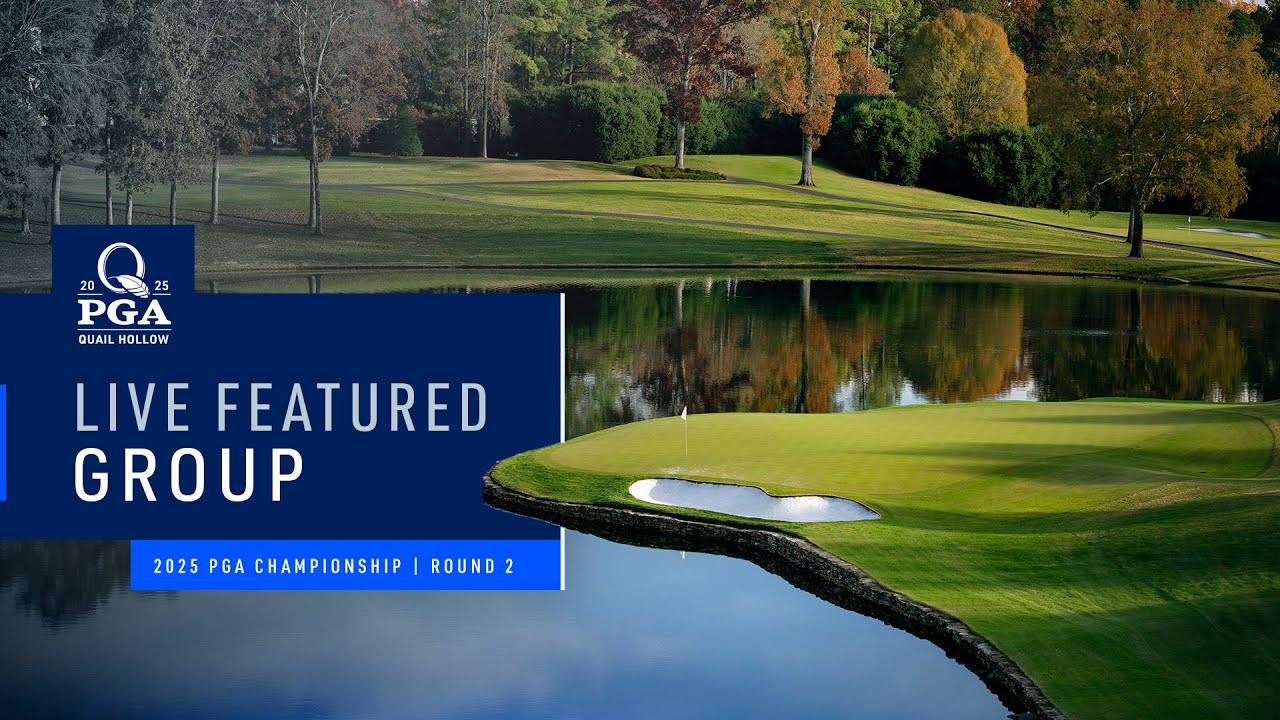LIVE | Mickelson, Fleetwood, Day | Featured Group 2 PM | Round 2 | 2025 PGA Championship