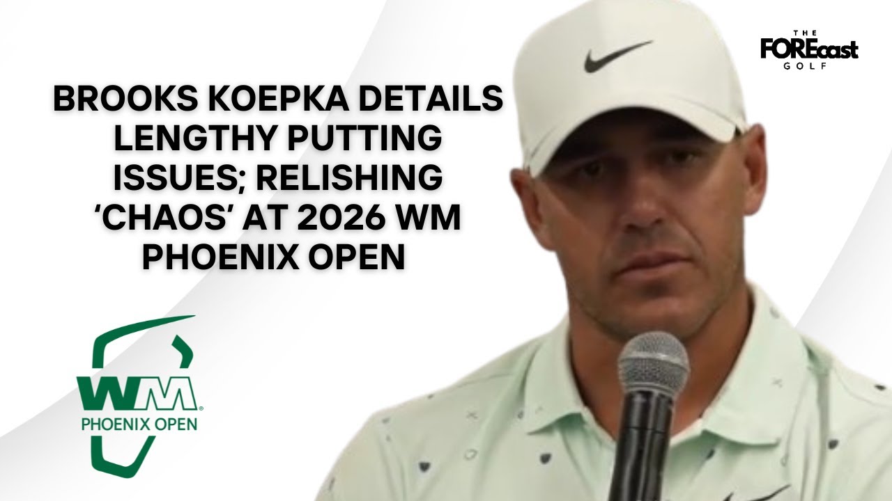 Brooks Koepka On Putting Nightmare: "Poorly for Two Years" | TPC Scottsdale Chaos | WM Phoenix Open