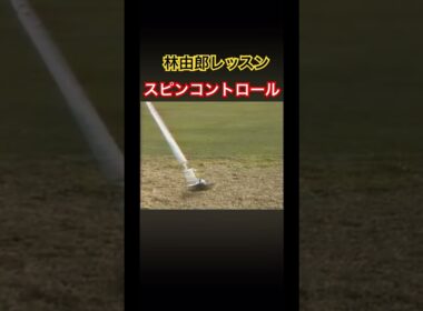 林由郎レッスン‼️スピンコントロール #ゴルフ #golf #林由郎